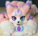 Premium Pink Fursuit Head - Customizable Mascot for Cosplay and Performances